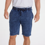 N56D Faux-Jean Sweat Shorts