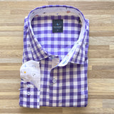 Tailorbyrd Gingham Cotton Stretch LS Shirt